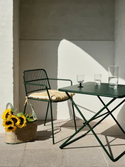 Balcony Furniture|Table For Outdoor Use^Broste Copenhagen Eden table 70x70x74 cm, Forest Green