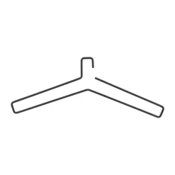 Clothes Racks, Coat Stands & Hangers|Clothes Racks, Coat Stands & Hangers^Scandi Living Edge hanger 5-pack, Black