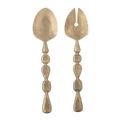 Salad Servers^Bloomingville Edi salad servers 2-piece, Brass Gold-coloured