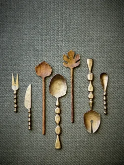 Salad Servers^Bloomingville Edi salad servers 2-piece, Brass Gold-coloured
