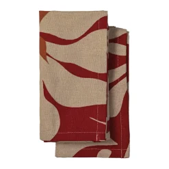 Online Sagaform Edith kitchen towel 50x70 cm 2-pack, Wine Red