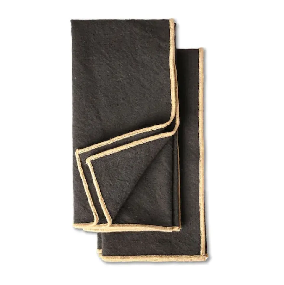 Linen & Cotton Napkins^Sagaform Edith napkin 45x45 cm 2-pack, Gray Grey