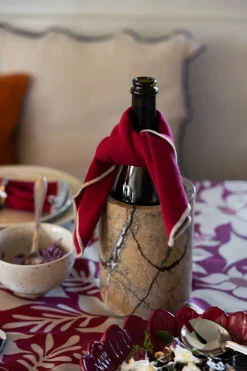 Discount Sagaform Edith napkin 45x45 cm 2-pack, Wine Red