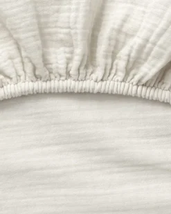Bed Sheets^Garbo&Friends Eggshell Muslin fitted sheet, 70x140x20 cm Beige