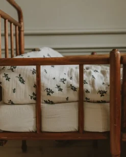 Bed Sheets^Garbo&Friends Eggshell Muslin fitted sheet, 70x140x20 cm Beige