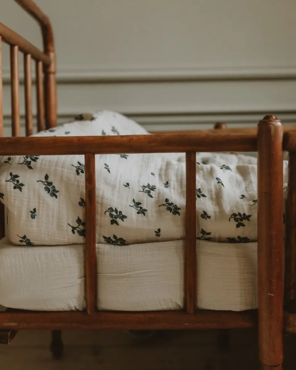 Bed Sheets^Garbo&Friends Eggshell Muslin fitted sheet, 70x140x20 cm Beige