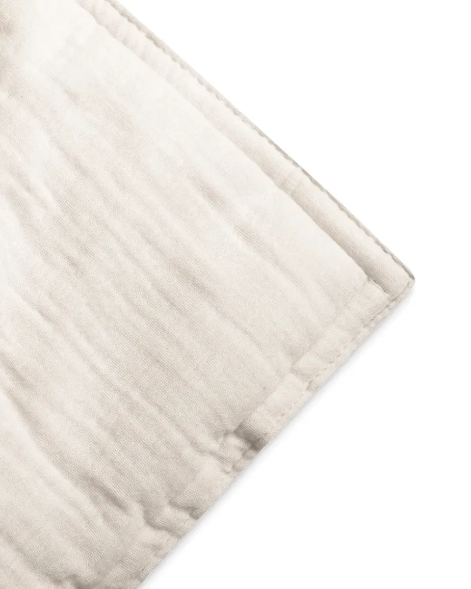 Baby Blankets^Garbo&Friends Eggshell Muslin padded blanket, 100x140 cm Beige