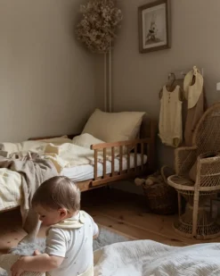 Baby Blankets^Garbo&Friends Eggshell Muslin padded blanket, 100x140 cm Beige