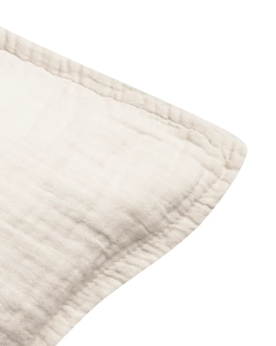 Pillow Cases^Garbo&Friends Eggshell Muslin pillowcase, 50x90 cm Beige