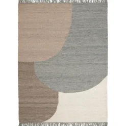 Wool Rugs^Linie Design Eik wool carpet 170x240 cm, grey BrownGrey