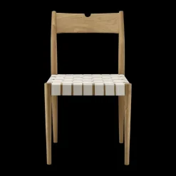 New 1898 Ekeryd dining chair, Webbing-laquered oak Beige