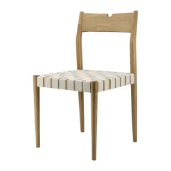 New 1898 Ekeryd dining chair, Webbing-laquered oak Beige