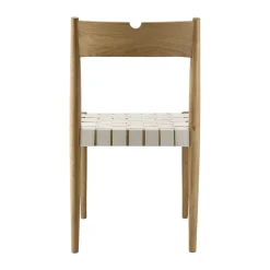 New 1898 Ekeryd dining chair, Webbing-laquered oak Beige