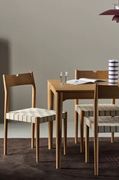 New 1898 Ekeryd dining chair, Webbing-laquered oak Beige