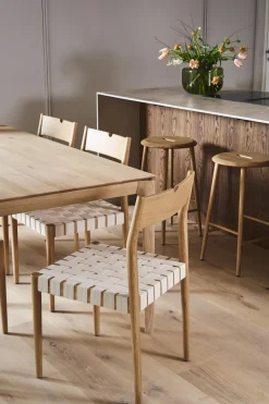New 1898 Ekeryd dining chair, Webbing-laquered oak Beige
