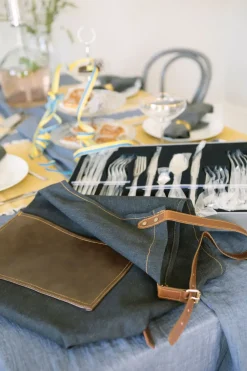Aprons^Dorre Elena apron 70x80 cm, Blue