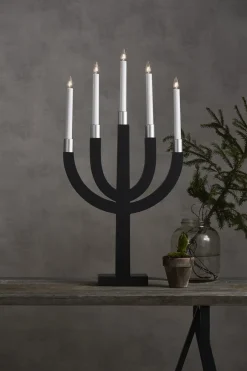 Outlet Star Trading Elias candle arch, Dark Grey