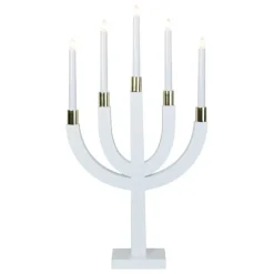Advent Lights^Star Trading Elias candle arch, White