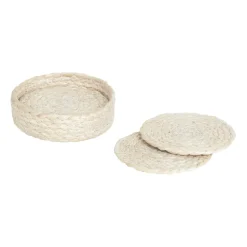 Coasters^Dixie Elin coaster Ø10.5 cm 6-pack, White