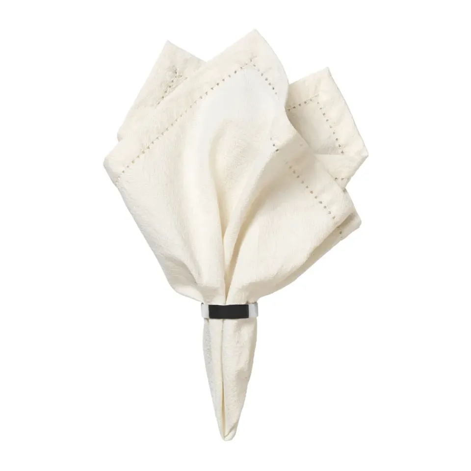 Linen & Cotton Napkins^Broste Copenhagen Elin fabric napkin 45x45 cm, Off White