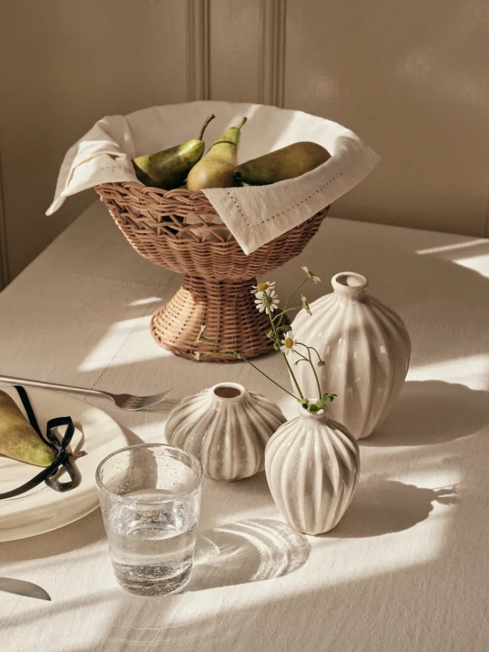 Linen & Cotton Napkins^Broste Copenhagen Elin fabric napkin 45x45 cm, Off White