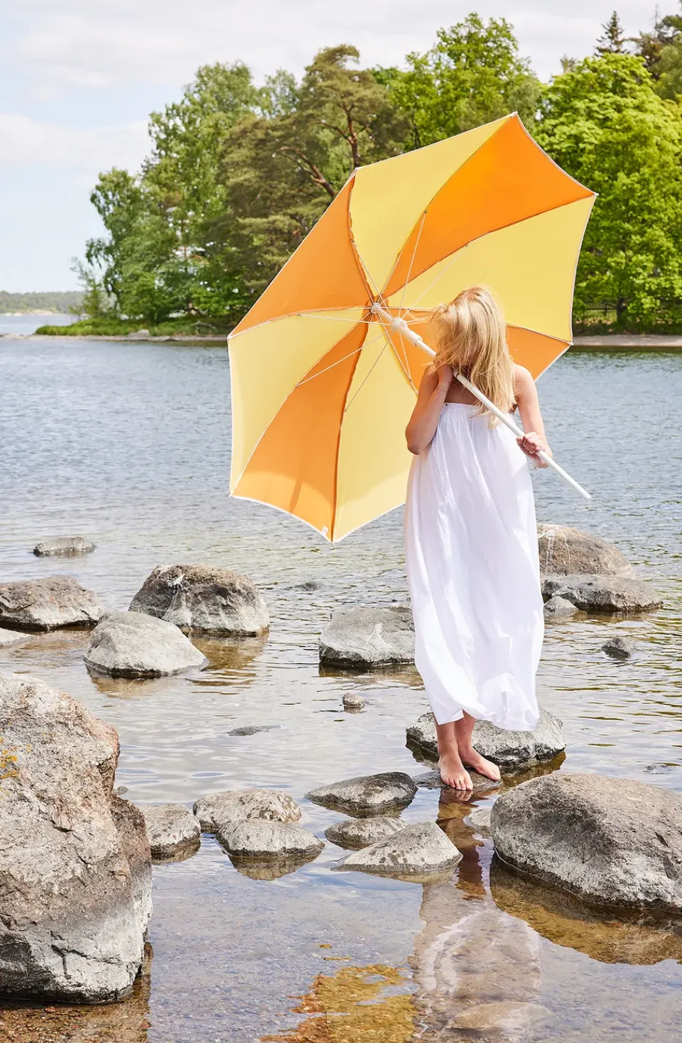 Online Fiam Elios umbrella POP, Yellow-orange YellowOrange