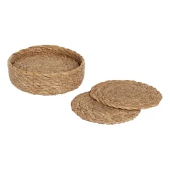Coasters^Dixie Ella coaster Ø10.5 cm 6-pack, Natural Brown