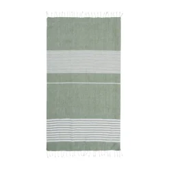 Bath Sheets^Sagaform Ella hamam striped towel 90x170 cm, Green