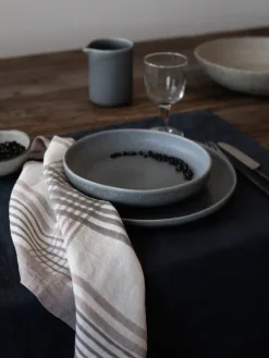 Linen & Cotton Napkins^Tell Me More Ella napkin 50x50 cm, checkered Grey