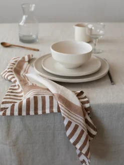 Online Tell Me More Ella napkin 50x50 cm, Hazelnut BeigeBrown