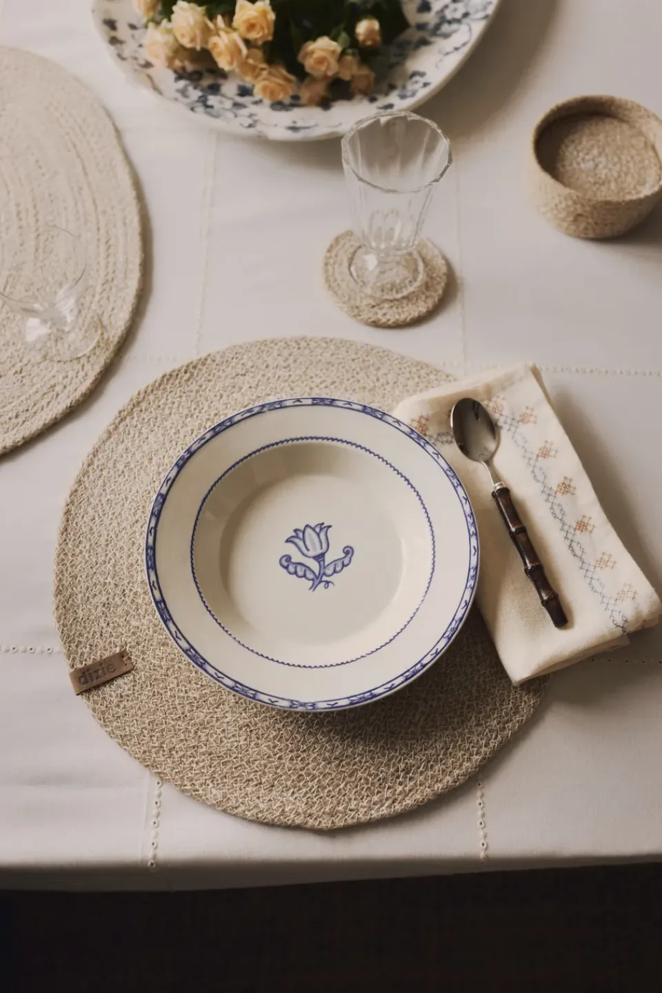 Placemats^Dixie Ella platemat Ø38 cm, nature Beige
