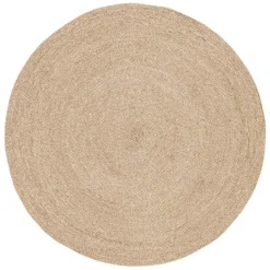Outlet Dixie Ella rug Ø125 cm, White-nature Beige