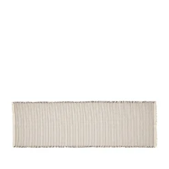 Tablecloths^Broste Copenhagen Elouise runner 140 cm, Bone- black White