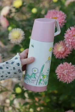 Best Rätt Start Elsa Beskow Blomsterfesten thermos 35 cl, White Pink