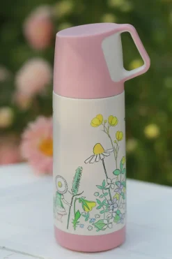Best Rätt Start Elsa Beskow Blomsterfesten thermos 35 cl, White Pink