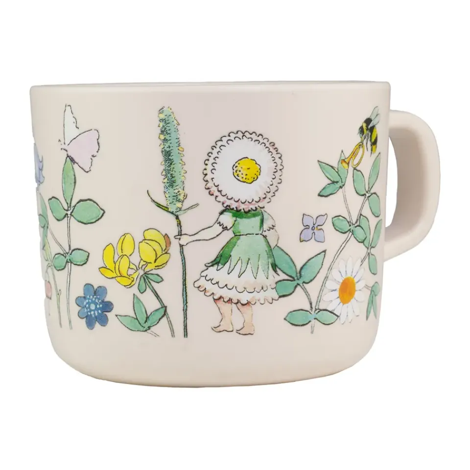Children's Mugs|Plastic Cups^Rätt Start Elsa Beskow Blomsterfesten mug 25 cl, Multi