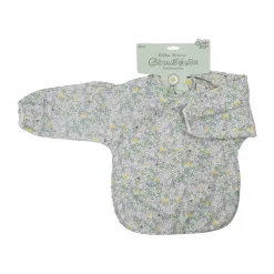 Discount Rätt Start Elsa Beskow Blomsterfesten bib with sleeves, Multi