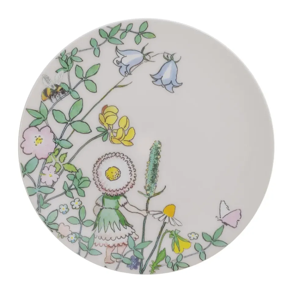 Plastic Plates^Rätt Start Elsa Beskow Blomsterfesten plate Ø20 cm, Multi