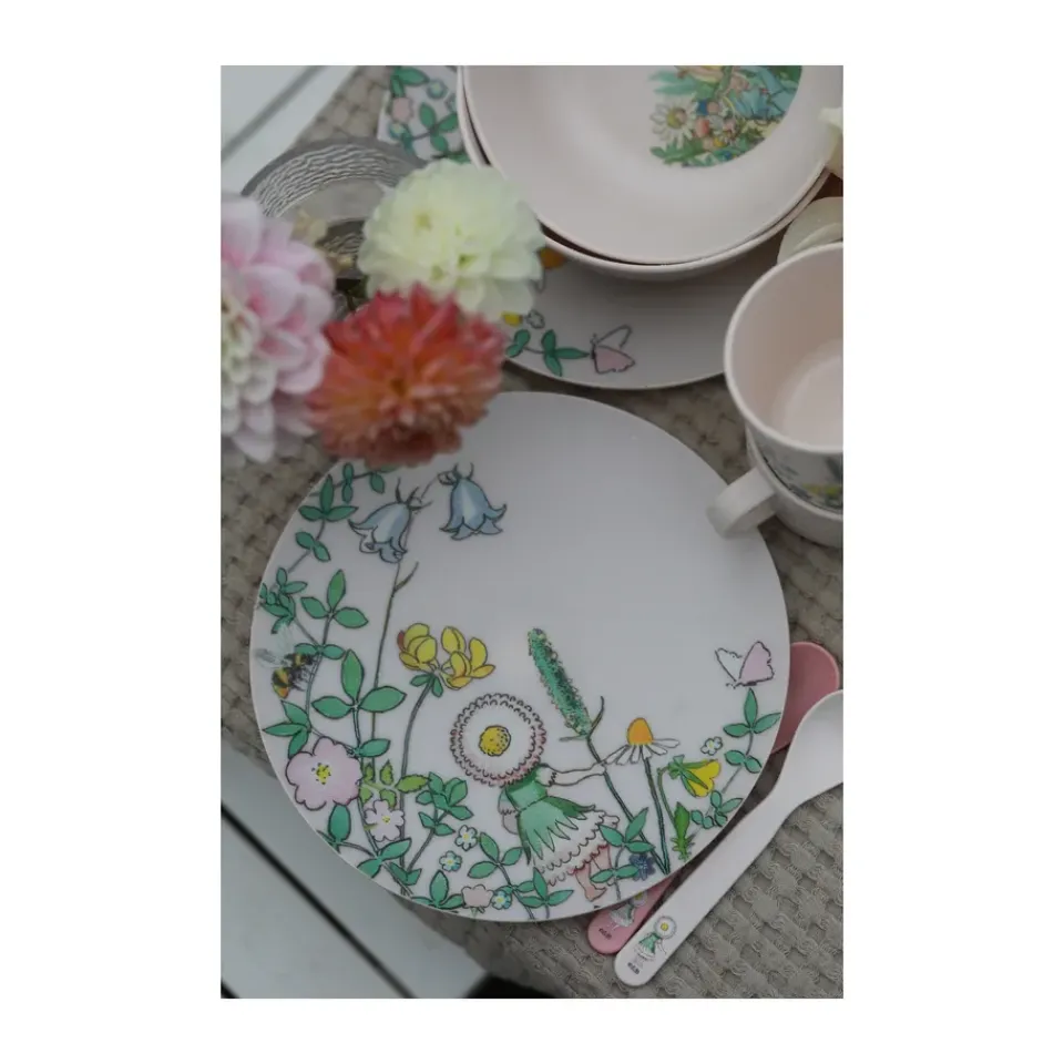 Plastic Plates^Rätt Start Elsa Beskow Blomsterfesten plate Ø20 cm, Multi