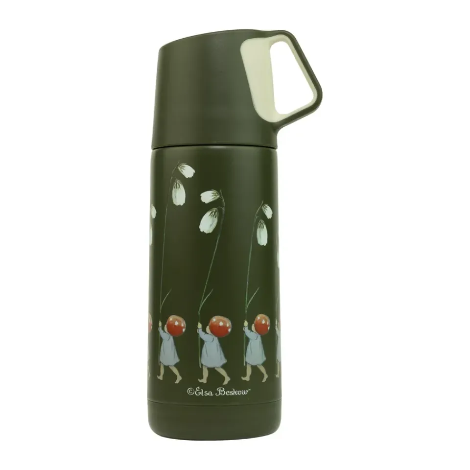 Children's Mugs|Thermal Flasks & Travel Mugs^Rätt Start Elsa Beskow Tomtebobarnen thermos 35 cl, Green