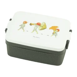 Lunch Boxes & Food Containers^Rätt Start Elsa Beskow Tomtebobarnen lunch box 8x18.5 cm, Brown-white Multi