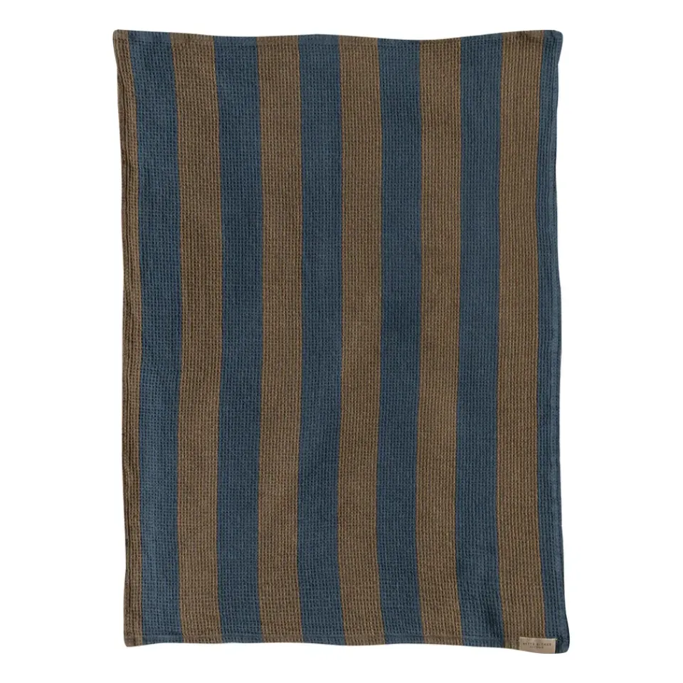 Kitchen Tea Towels^Mette Ditmer Elvira kitchen towel 50x70 cm, Ochre BrownBlue