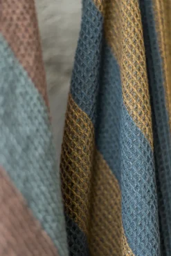Kitchen Tea Towels^Mette Ditmer Elvira kitchen towel 50x70 cm, Ochre BrownBlue