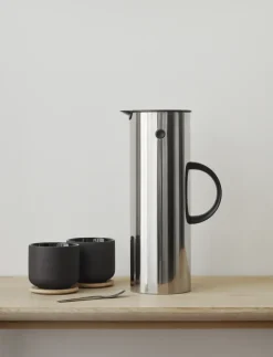 Thermoses^Stelton EM77 vacuum jug 1 l, stainless steel Silver-coloured