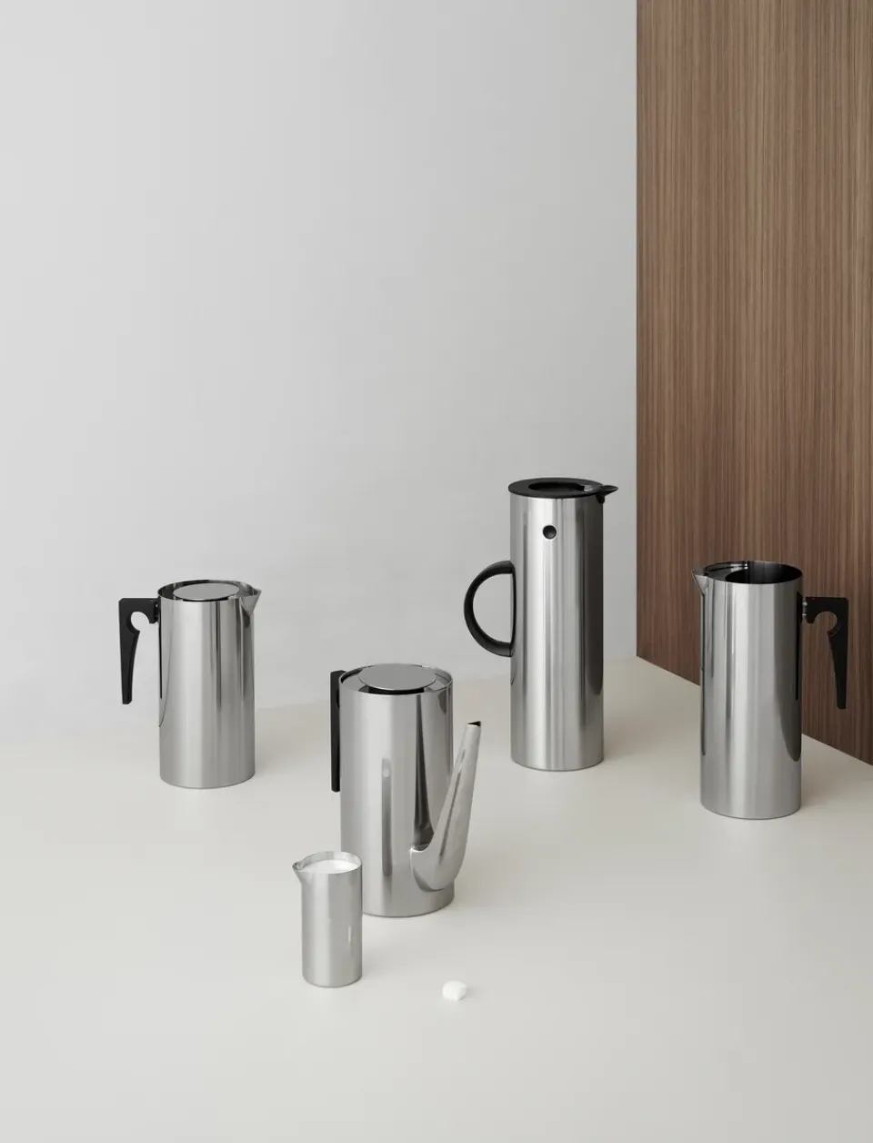 Thermoses^Stelton EM77 vacuum jug 1 l, stainless steel Silver-coloured