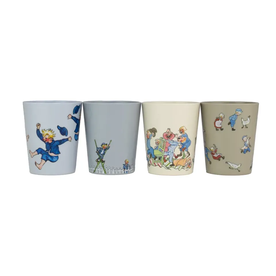 Rätt Start Emil i Lönneberga collectible cups 15 cl 4-pack, Multi