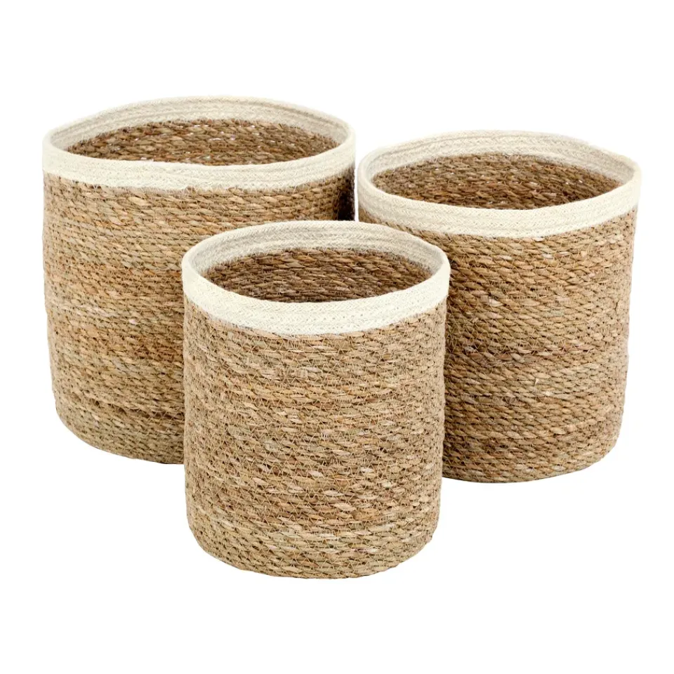 Storage Baskets^Dixie Emil storage basket 3-pack small, nature- White