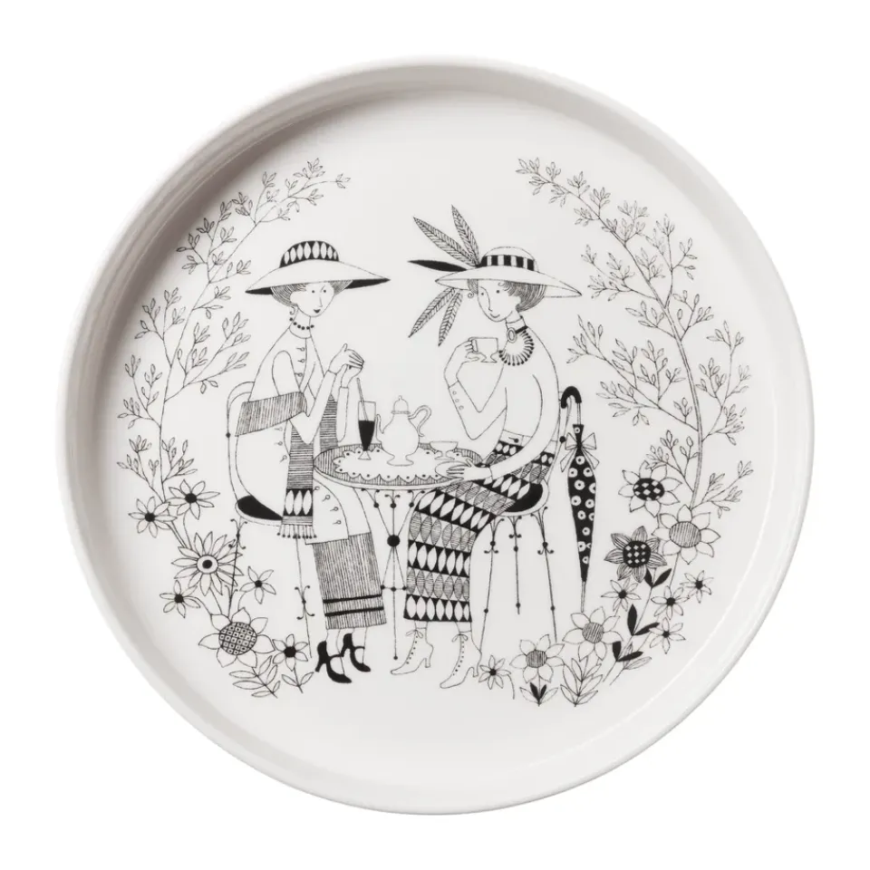 Online Arabia Emilia pie dish Ø28 cm, Black-white BlackWhite