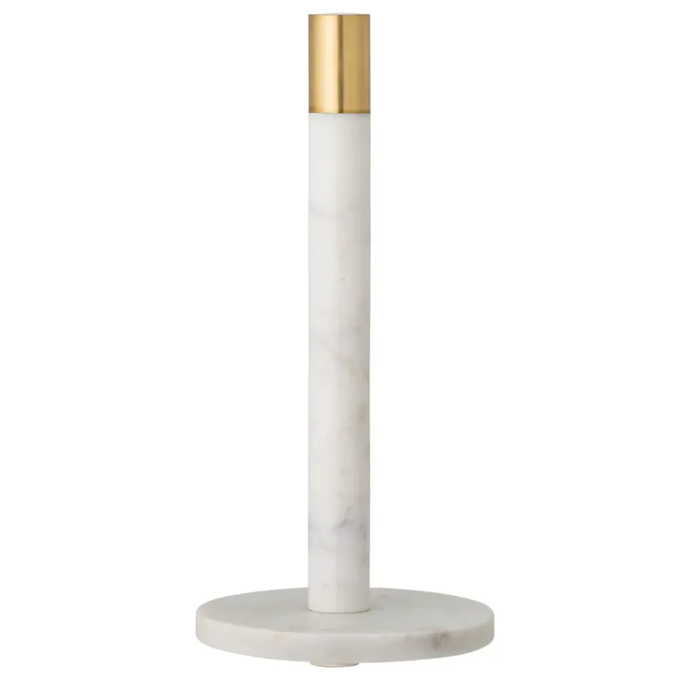 Kitchen Towel Holders^Bloomingville Emira kitchen paper holder marble 32 cm, White