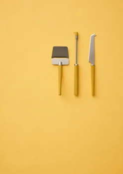 Cheese Knives|Serving Utensils^Rosti Emma cheese set 3 pieces, Curry Yellow